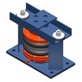 SLR-MT - Welded Restrained Twin Sphere Air Spring Mounts